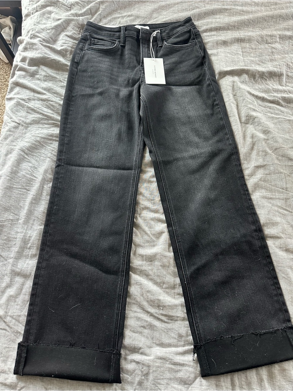 Flying Monkey Black Slim Wide-Leg Women’s Jeans